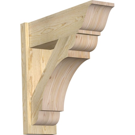 Ekena Millwork Olympic Rough Sawn Traditional Outlooker, Douglas Fir, 8"W x 26"D x 26"H OUT08X26X26OLY01RDF